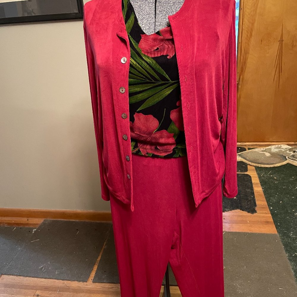 Chico's Private Edition / Travelers Coordinated Set 4 Pcs, Mint Cond Sz 1